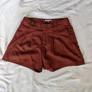 Broadway & Broome Pleated High Waist Shorts Size 4